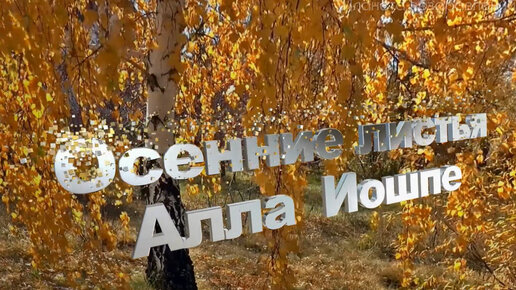 Осенние листья. Алла Иошпе