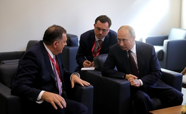    Милорад Додик и Владимир Путин Kremlin.ru