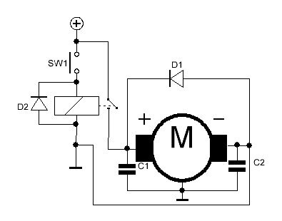 вращение мотора в одном направлении