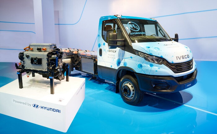 Iveco демонстрирует прототип большого водородного фургона, разработанного совместно с Hyundai