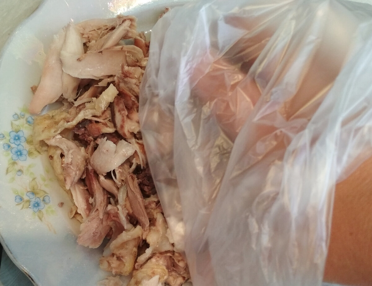 Фото автора. Заготавливаем мясо.