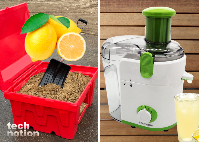 Я не закапываю лимоны в песок, а просто выжимаю из них сок (Электрическая соковыжималка Starwind SJ2216)/ Изображение дзен-канал technotion