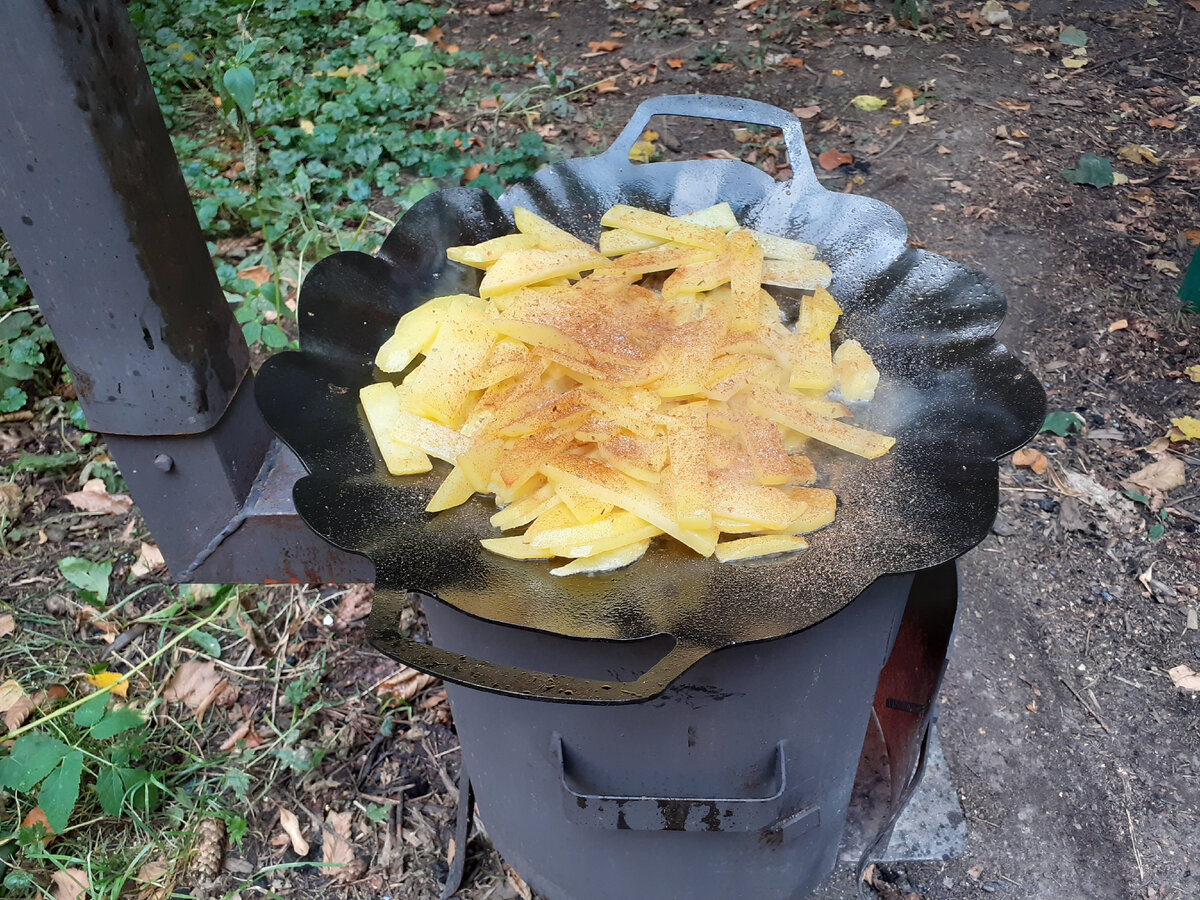 картошка с грибами, жареная на садже | Каша из топора или книга о вкусной,  но НЕ очень здоровой пище... | Дзен