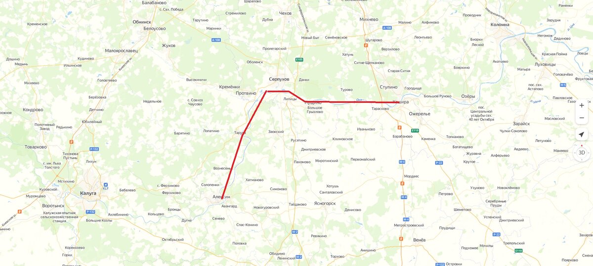 примерная линия кордона Тульского ополчения по реке Оке