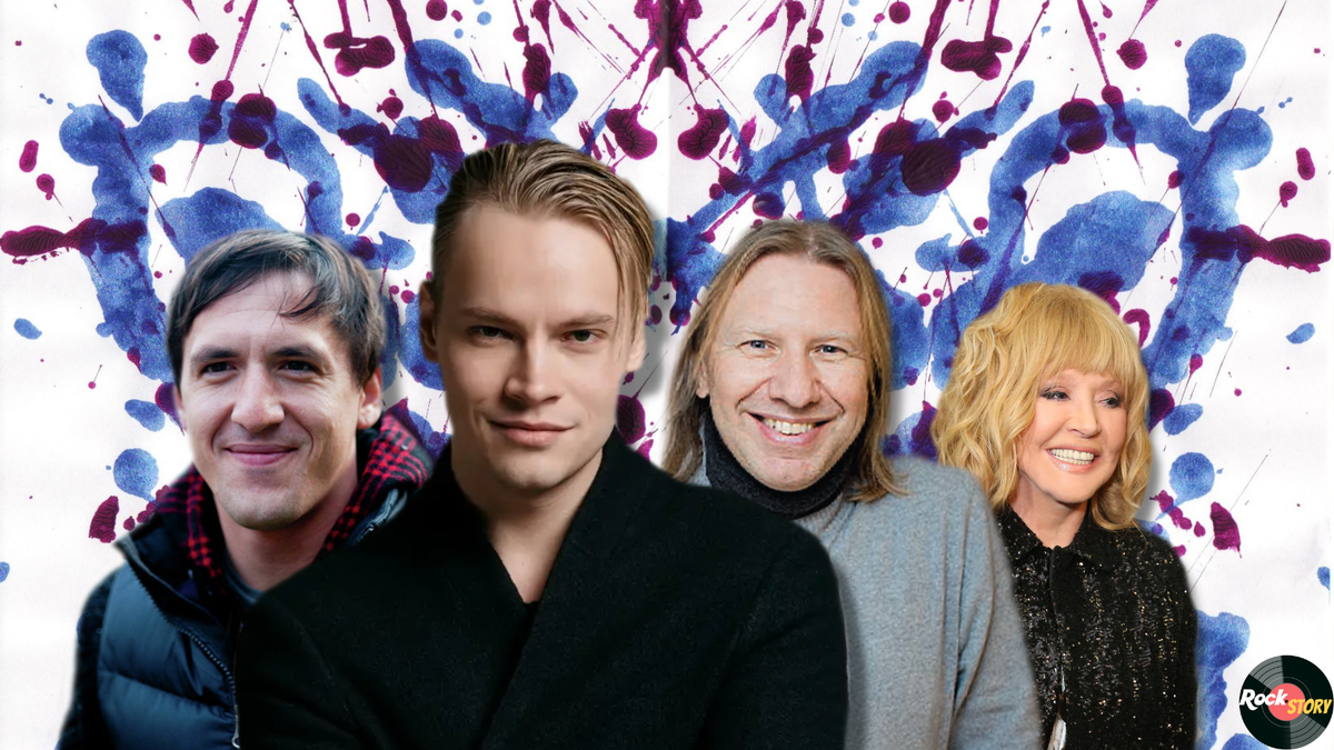 На фотографии: Артур Смольянинов, Ярослав Дронов, Виктор Дробыш и Алла Пугачева