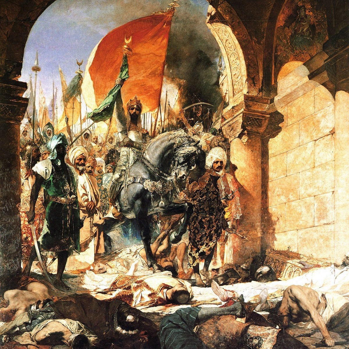 Падение Константинополя (иллюстрация из открытых источников)