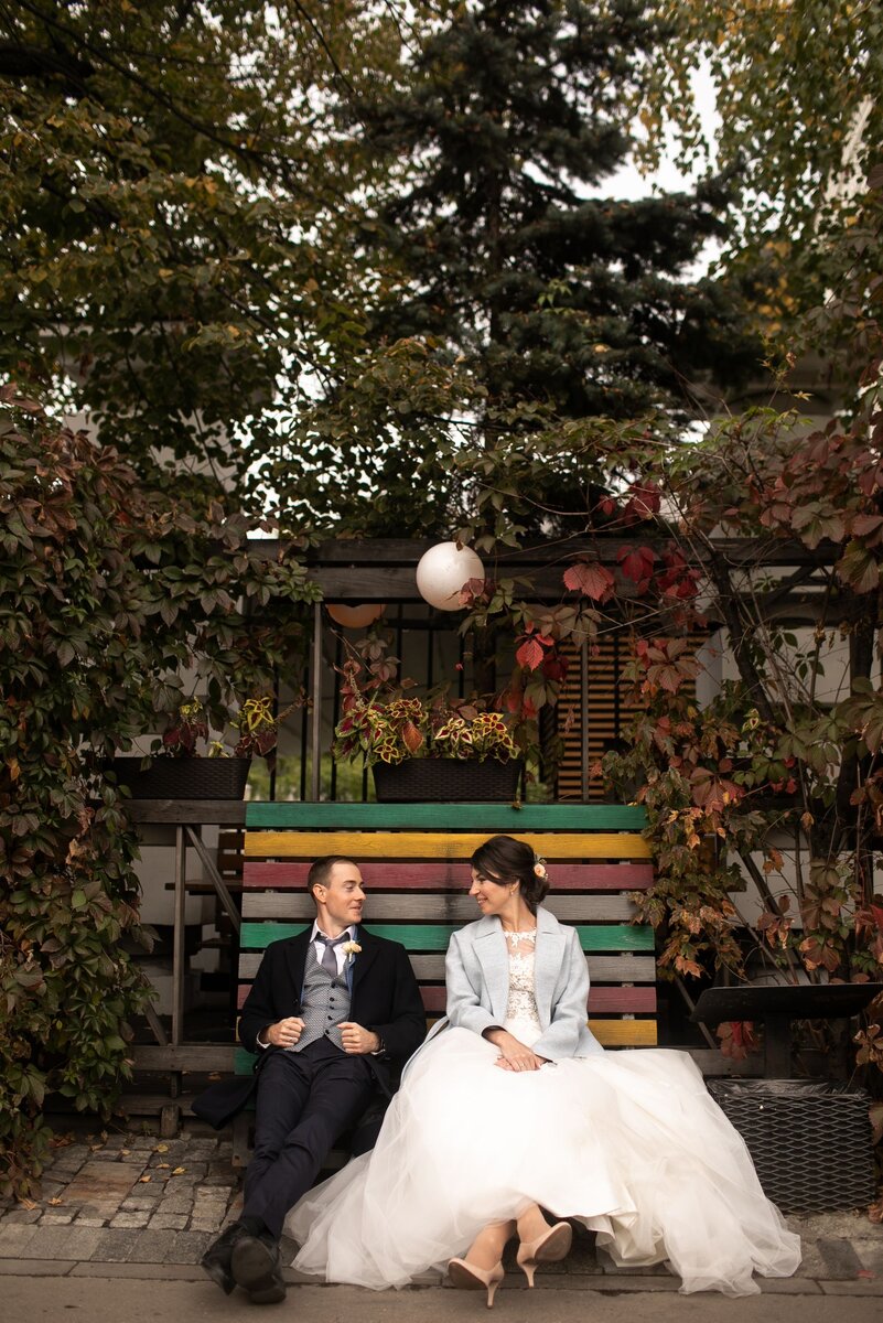 Организация осенней свадьбы для Ирины и Виктора - прогулка по Москве