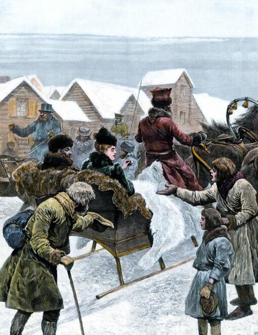 Крестьяне в отходе. Взято из интернета 