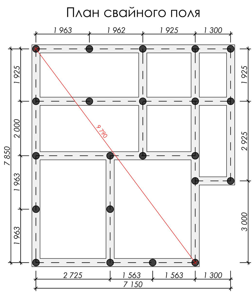свайное поле 6х6 схема. свайное поле под каркасный дом 6х6. свайное поле для каркасного. схема свайного фундамента 8х5 каркасного дома. свайное поле 6х6 схема.
