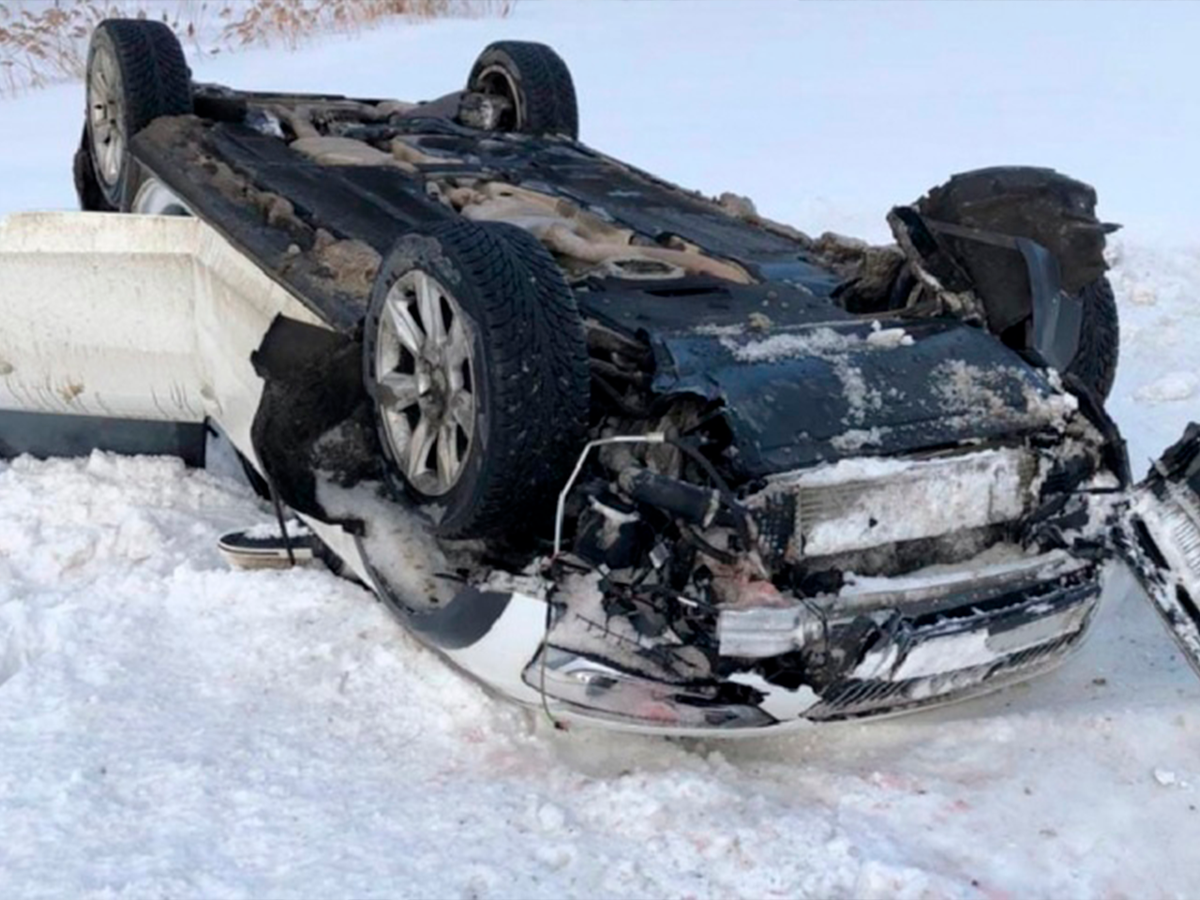 Audi A4 Allroad Quattro, 2015 года после ДТП (источник 76.ru)