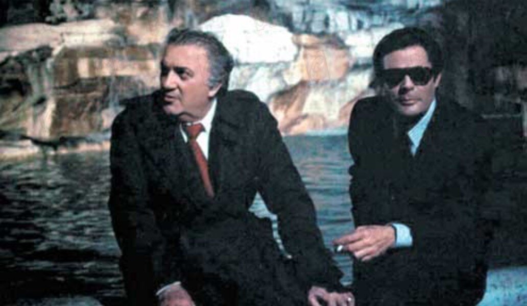 Федерико Феллини и Марчелло Мастроянни