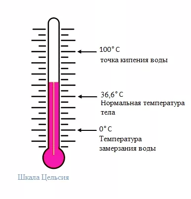 Чтобы перевести температуру шкалы цельсия