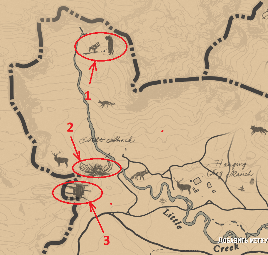 Red dead redemption 2 ловец снов карта