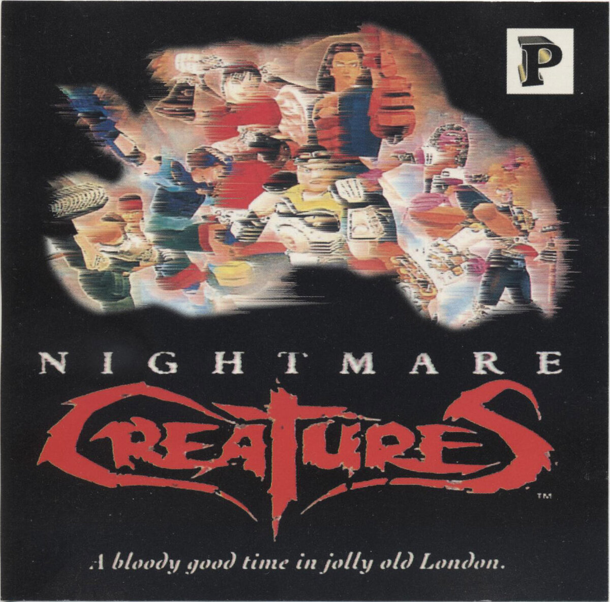 Авторам обложки зловещие глаза с оригинального арта показались не слишком убедительными, и они заменили их на кусок обложки игры Fighting Vipers.