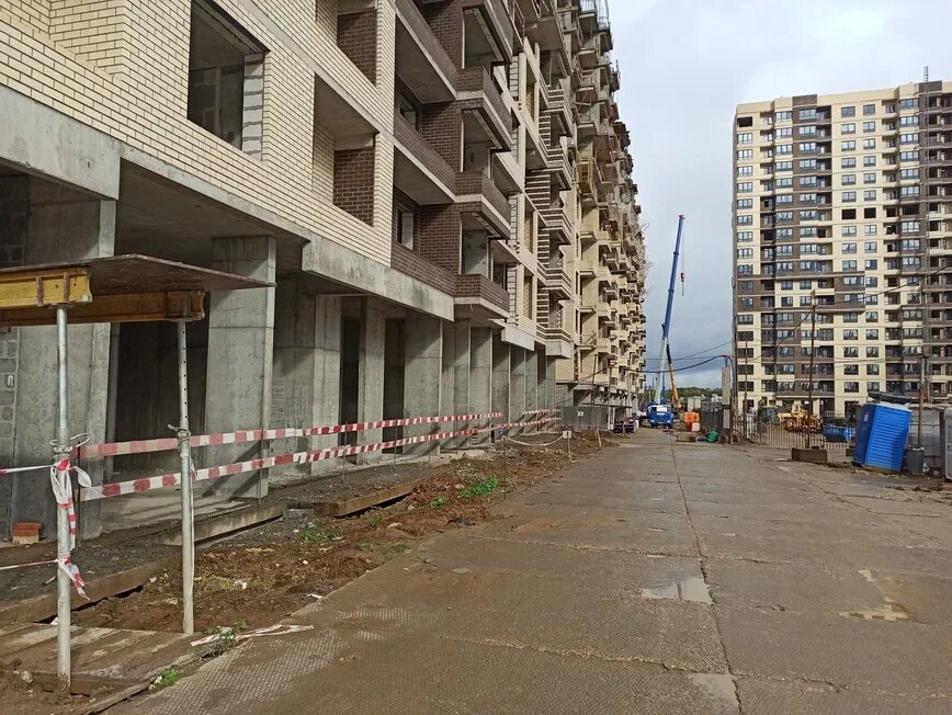 Строящийся объект, на котором проводилась систематизация и оптимизация