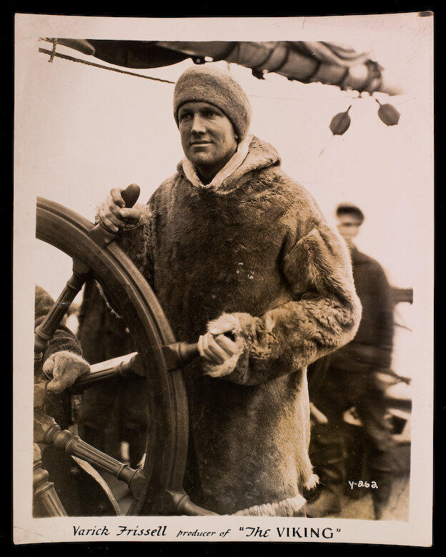 Варик Фриссел на съёмках фильма "Викинг"