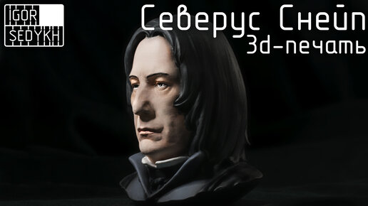 Северус Снейп - окраска фигурки, 3d-печать