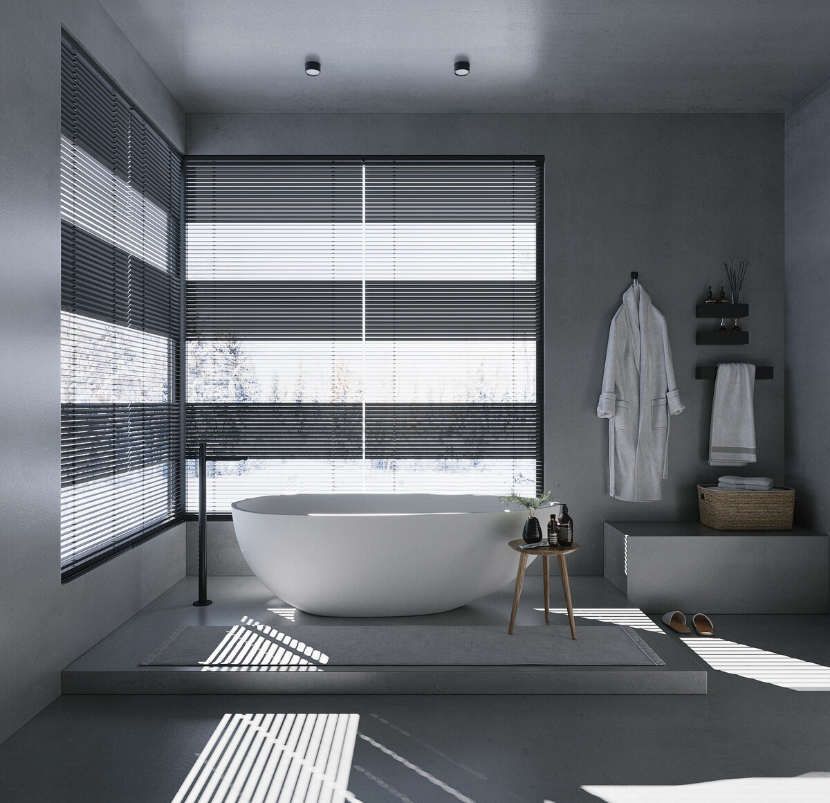 дизайн-проект ванной в жилом доме