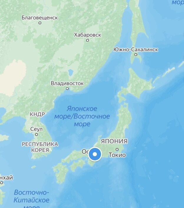 Япония на карте