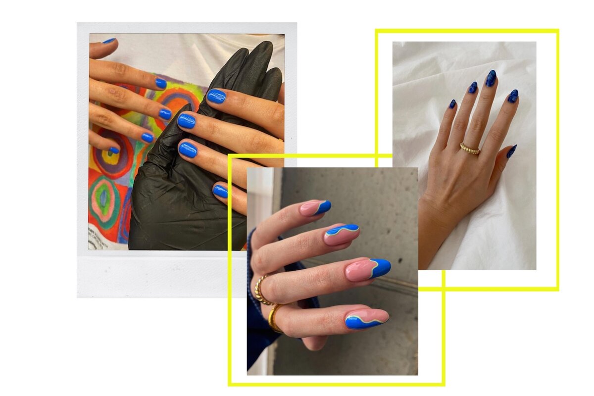     Самый модный маникюр лета-2022: используем все оттенки синего!