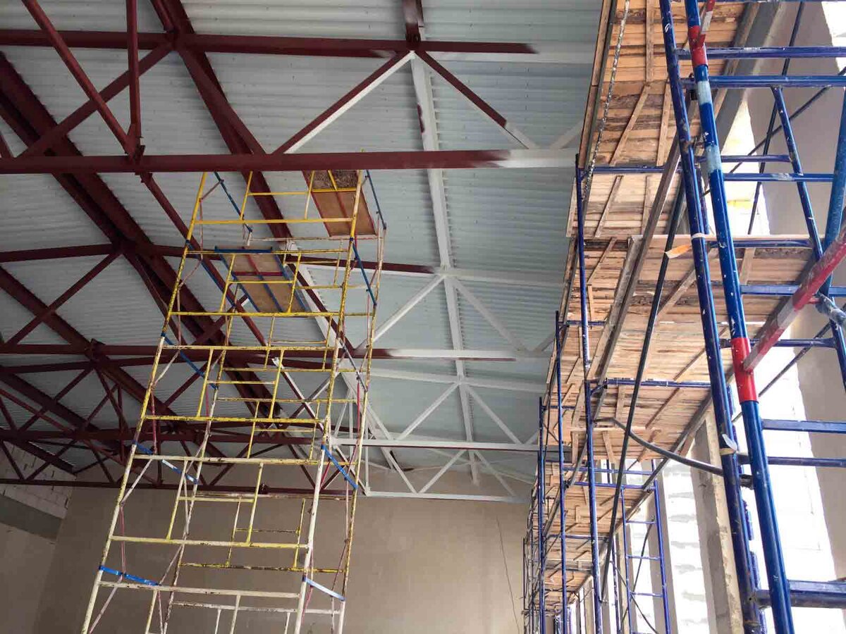 Огнезащитная обработка металлических конструкций