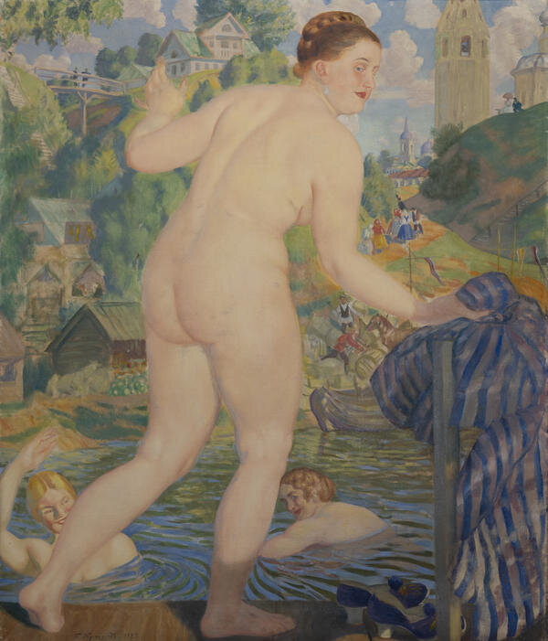 Б.М. Кустодиев. Купальщица. 1922 г.