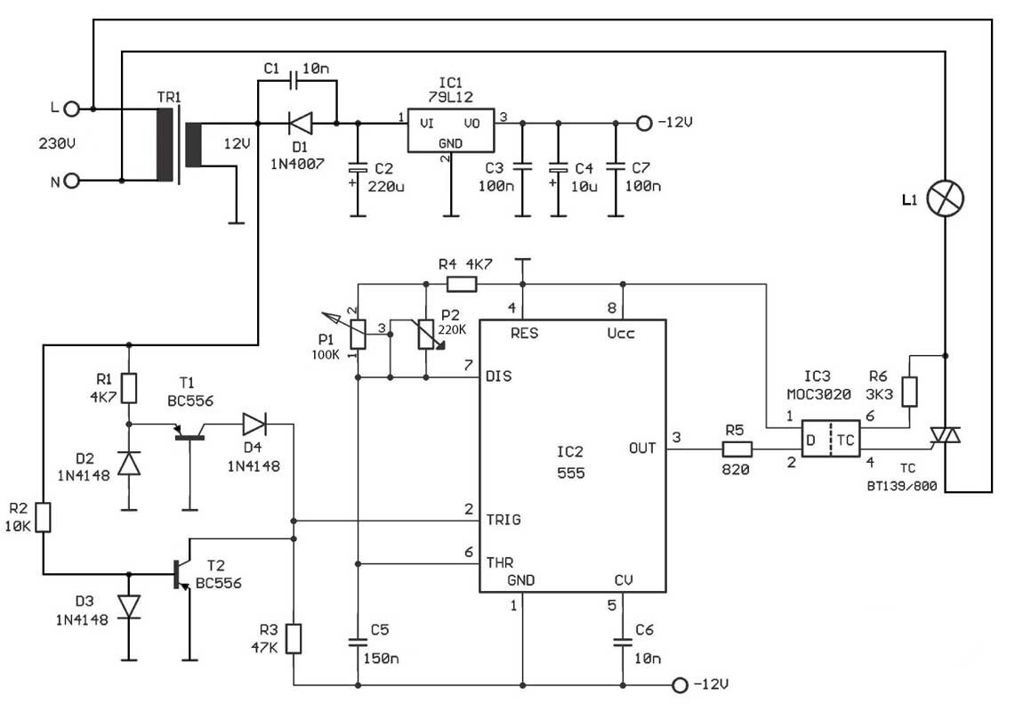 Диммер своими руками, схема, фото и видео