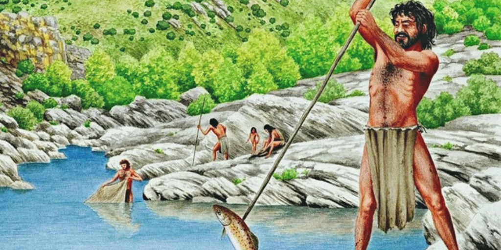 Первобытные воды. Первобытные люди. Рыболовство в древности. Рыбалка первобытных людей. Каменный век рыболовство.