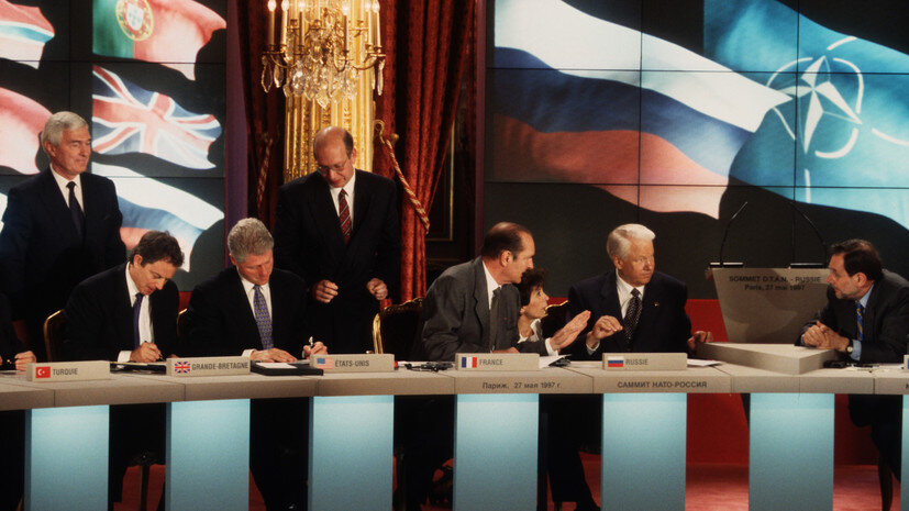 Подписание акта Россия-НАТО в 97-м году
