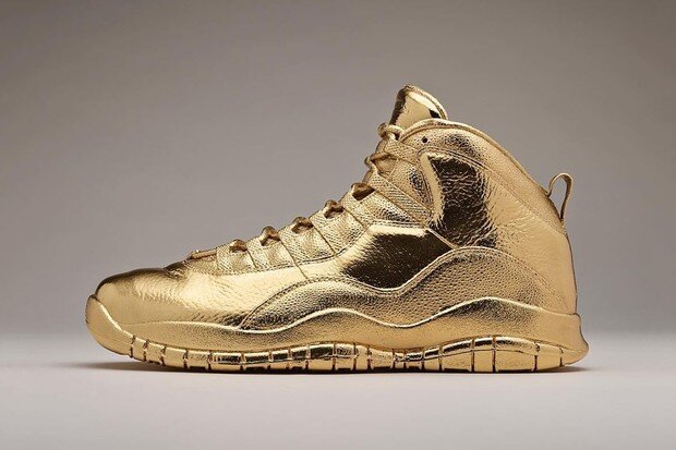 Кроссовки Solid Gold OVO коллаборация с Air Jordan