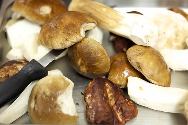 Очищенные грибы