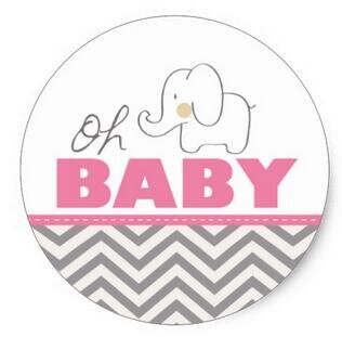 Пинк бэби стикер