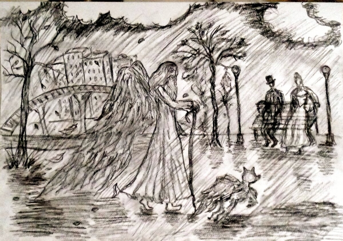 Рисунок автора. Уголь