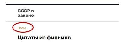 Home под меню и шапкой