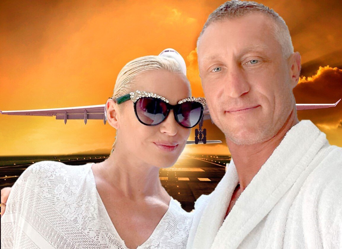 Анастасия Волочкова и Сергей. Коллаж автора