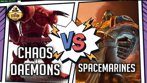 CHAOS DAEMONS vs SPACE MARINES I Репорт 1500 I Warhammer 40k