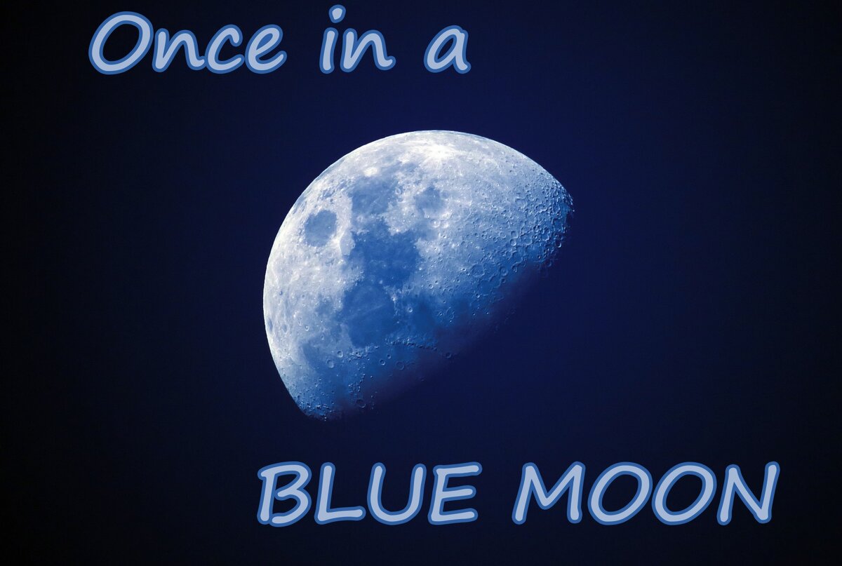 Луна перевод. Once in a Blue Moon. Идиомы once in a Blue Moon. Once a Blue Moon идиома. Once in a Blue Moon idiom.