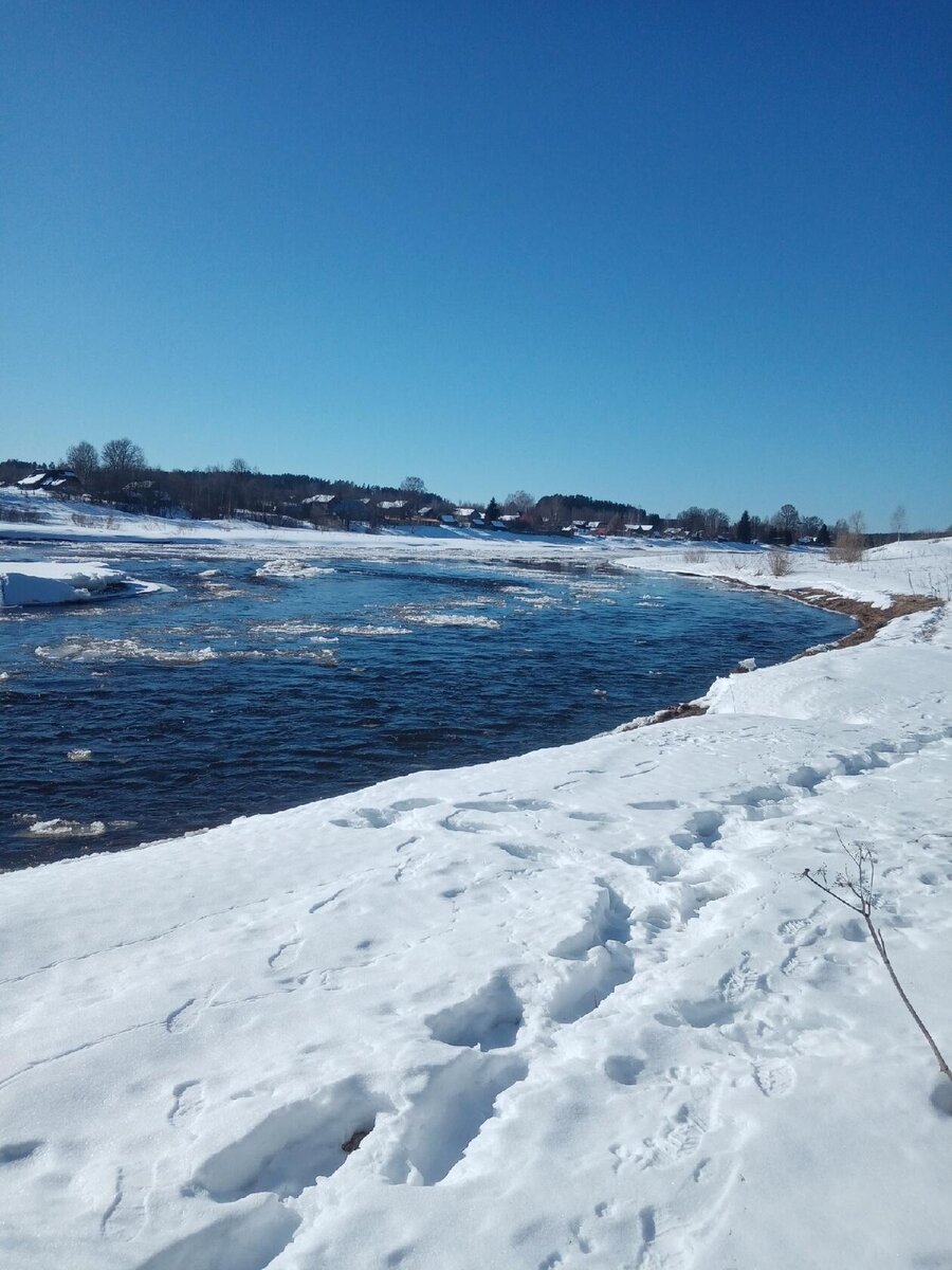 Фото автора.Ледоход на Тверце.