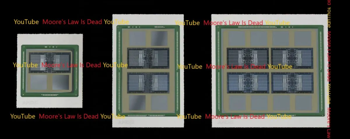 Визуализация семейства графических процессоров AMD MI300, источник: Moore's Law Is Dead 