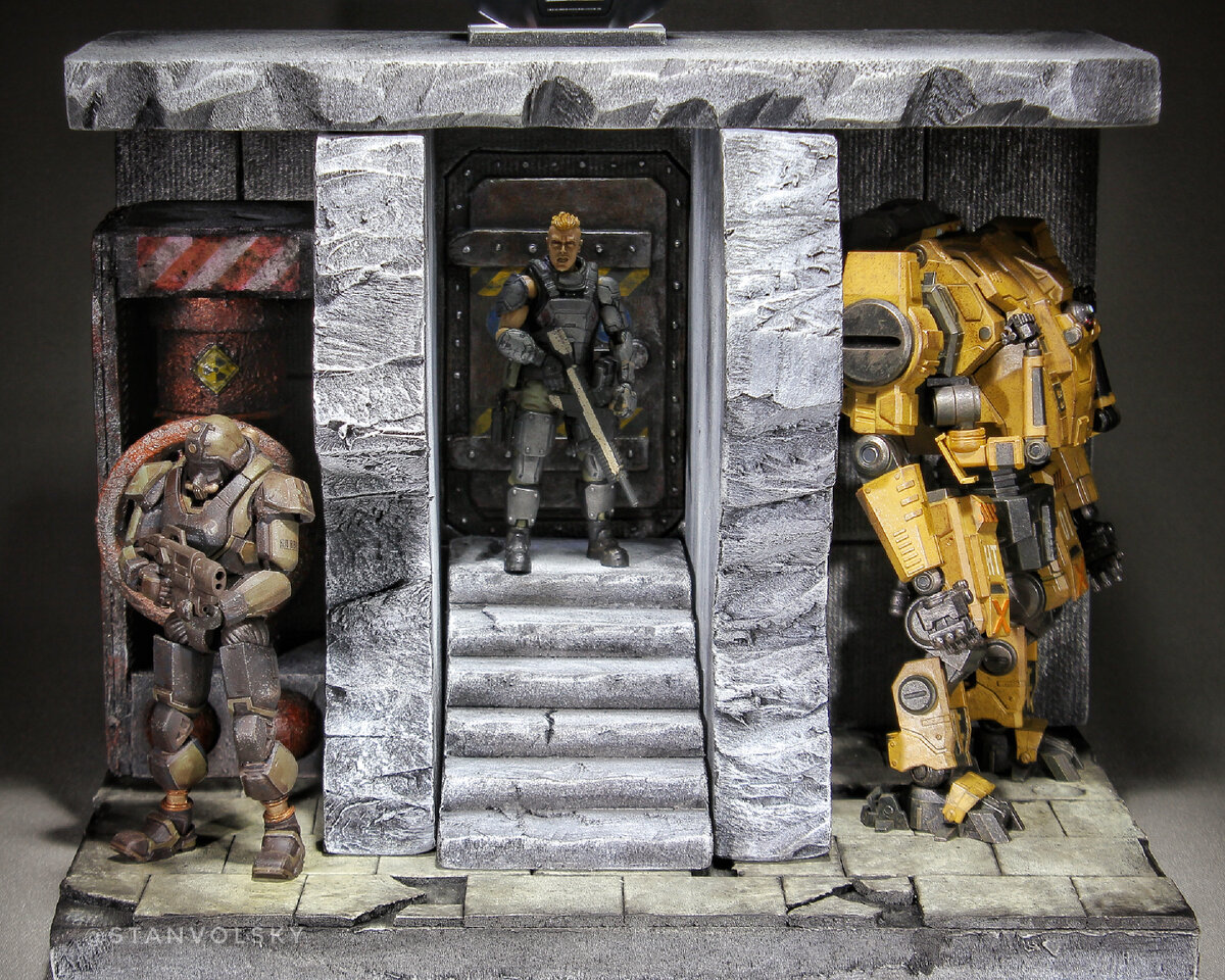 Диорама для фигурок JoyToy, Acid Rain. Автор Стэн Вольский.