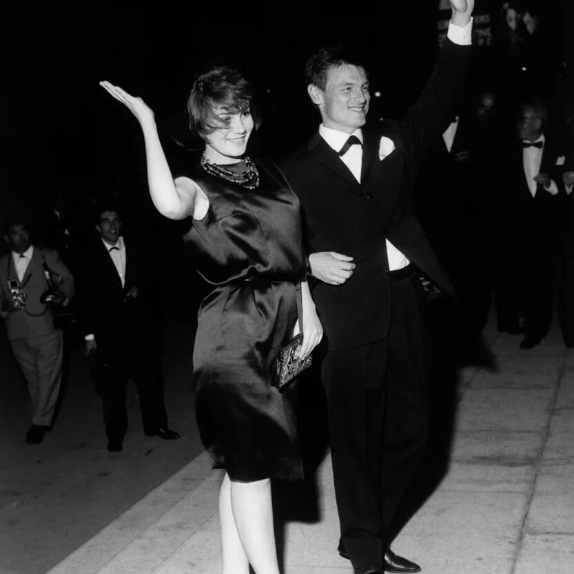 Андрей Тарковский и Валентина Малявина на Венецианском кинофестивале в 1962 году 