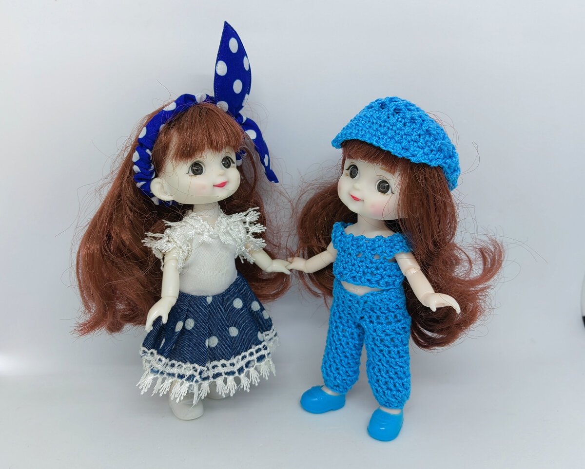 Кепка-козырёк крючком для любой куклы на примере баболинок: подробное ...