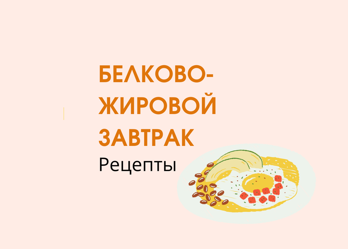 Белково жировой завтрак пример рецепты с фото