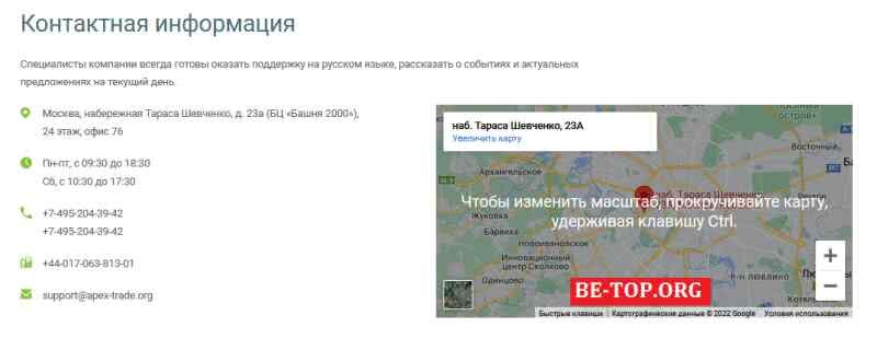 Возможность снять деньги с "Apex-Trade" не подтверждена.