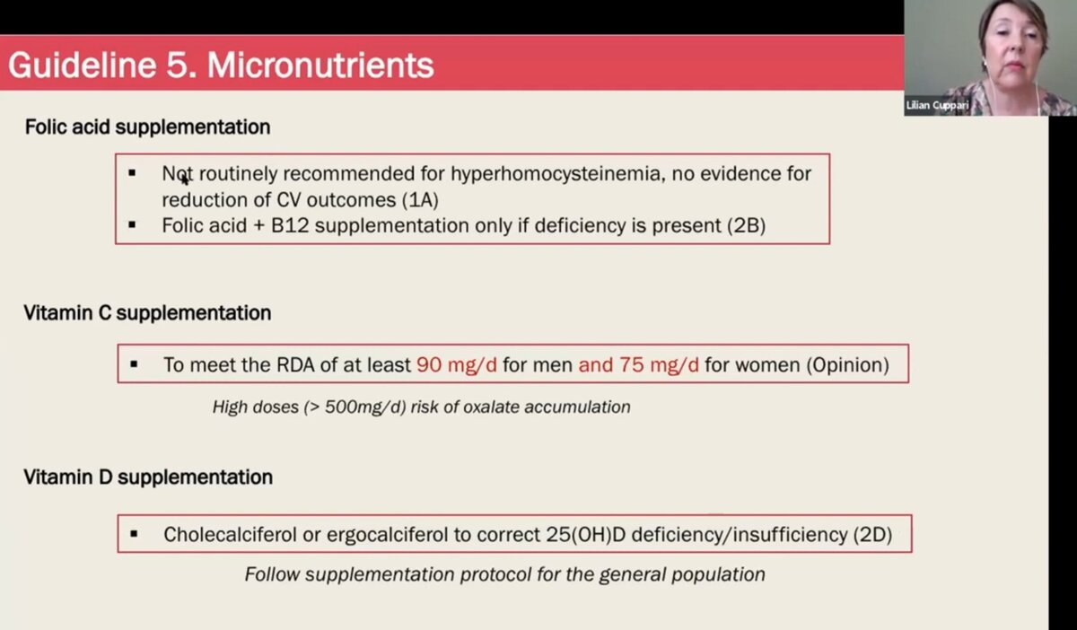 Из вебинара ISN о новых Клинических практических рекомендациях по питанию при ХБП KDOQI: в редакции 2020 г.