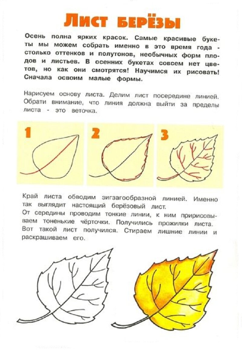 Рисование отпечатками листьев: мастер-класс