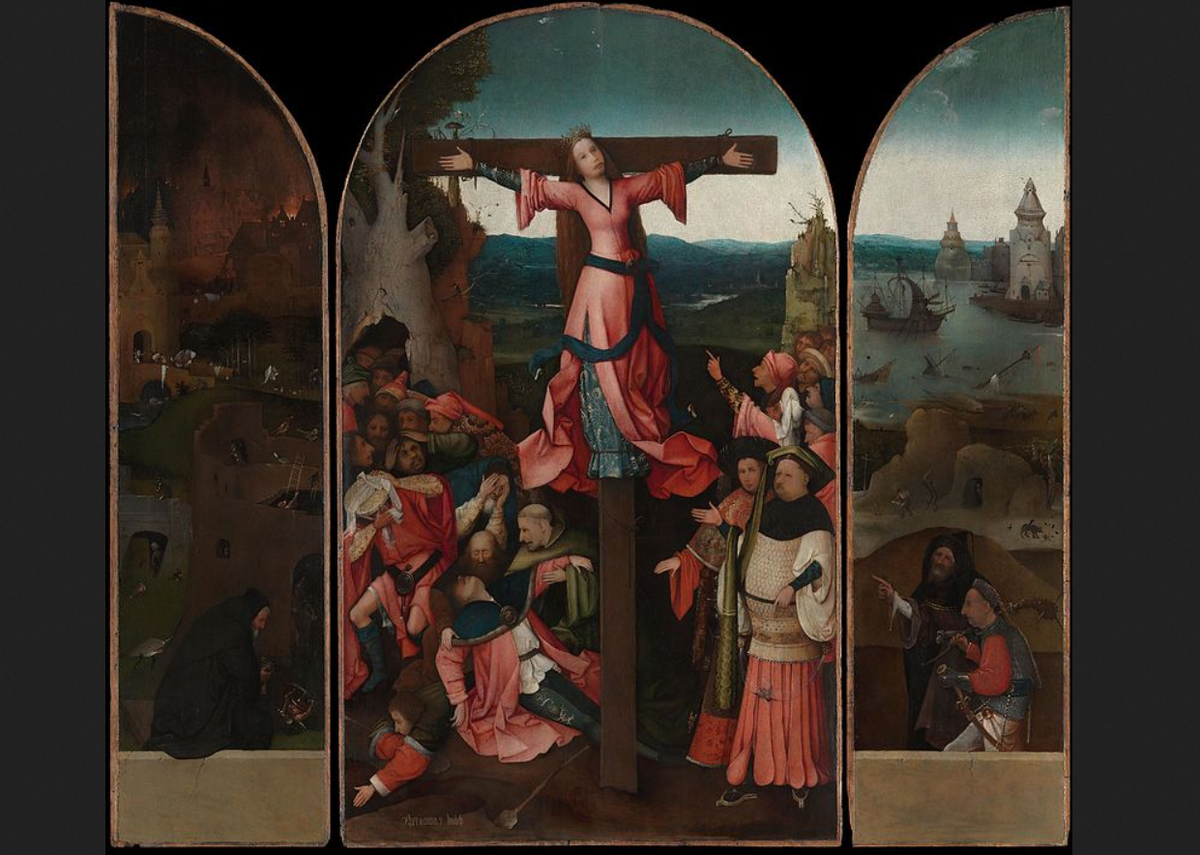 Иероним Босх. "Мученичество св.Юлии". 1497-1505