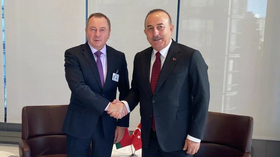     Макей и Чавушоглу встречались на полях 77-й сессии Генассамблеи ООН в сентябре 2022-го. Фото: МИД Беларуси