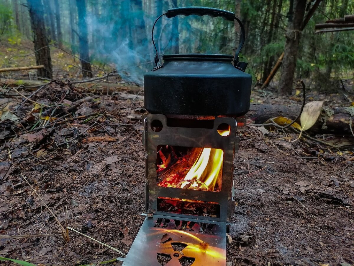 Туристическая печка щепочница – разборная походная печь | Уйду в лес | Дзен