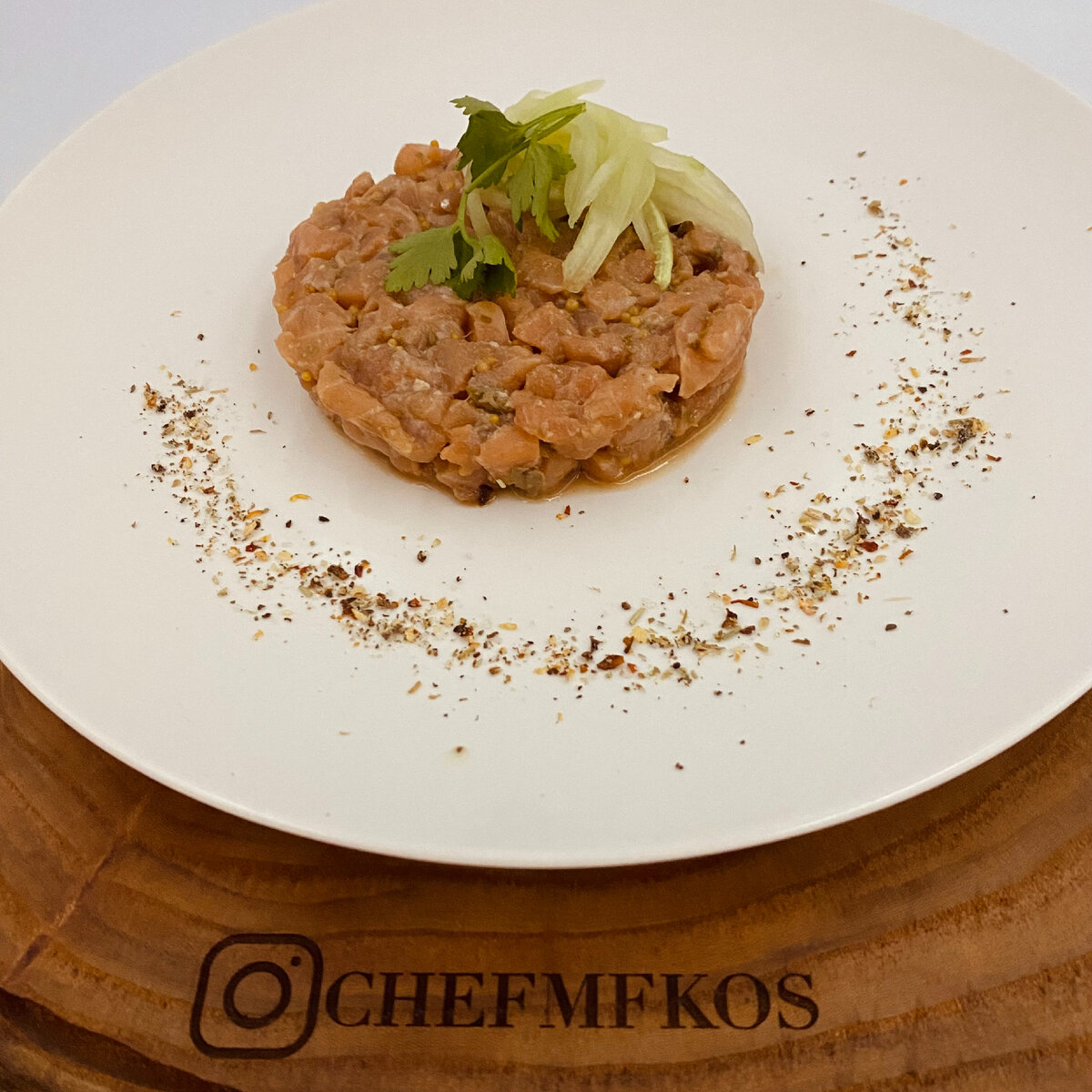 Тар-тар из лосося #chefmfkos